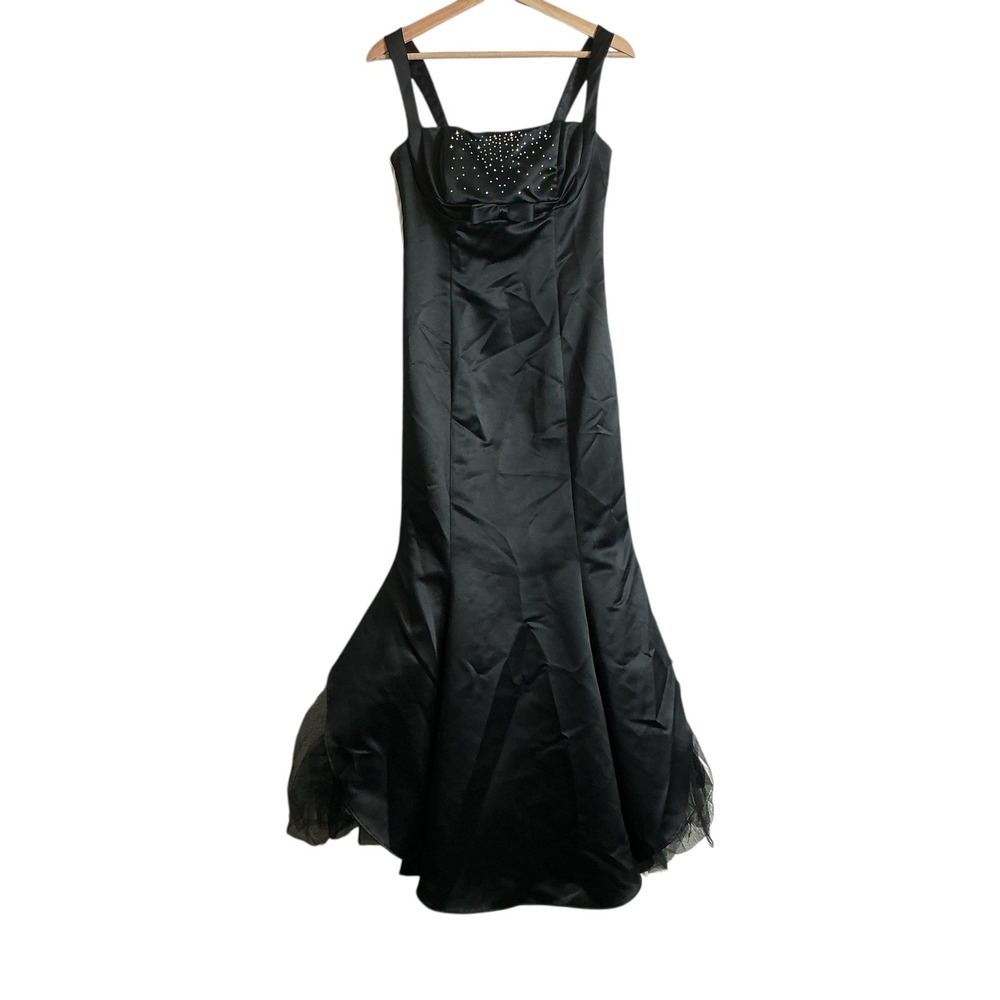 Jessica McClintock Vintage Black Size 6 Sequined Tulle Lined Gown Y2K‎ Glam